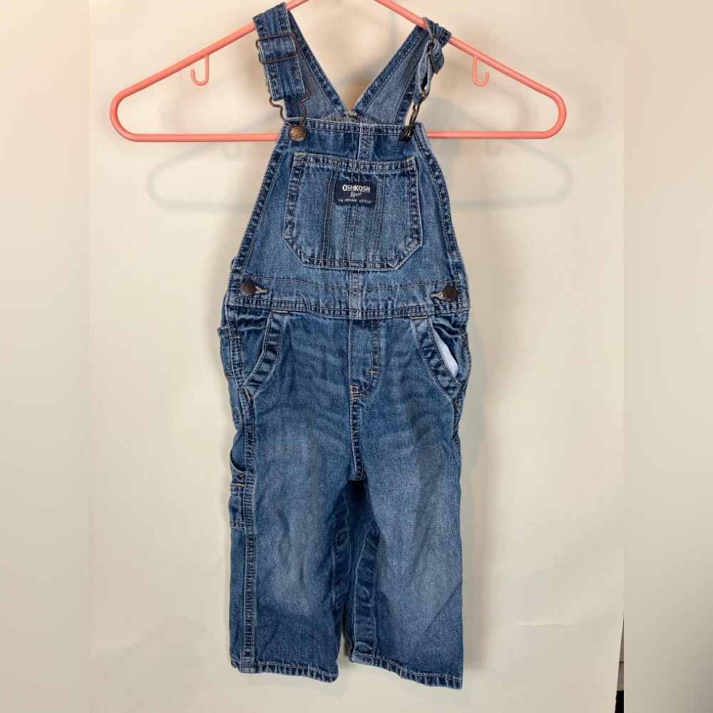 OshKosh B'gosh Classic Blue Kids Overalls 24 Mos